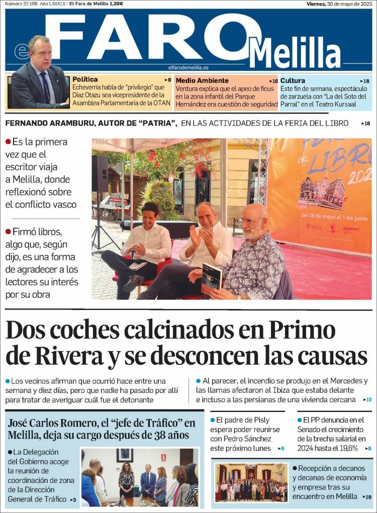 Portada de El Faro de Melilla (Spain)