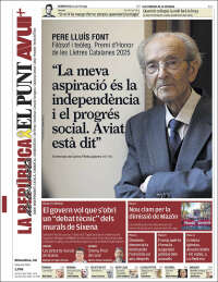 Portada de El Punt Avui (Spain)