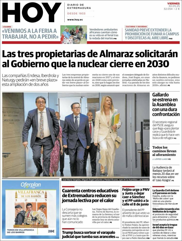 Portada de Hoy - Caceres (Spain)