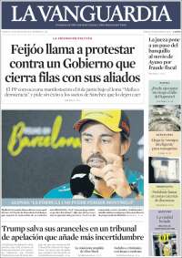Portada de La Vanguardia (Spain)