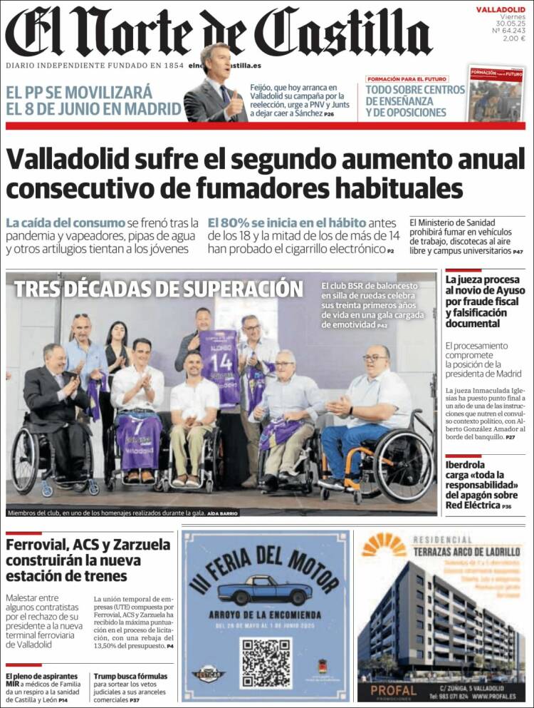 Portada de Norte de Castilla - Valladolid (Spain)