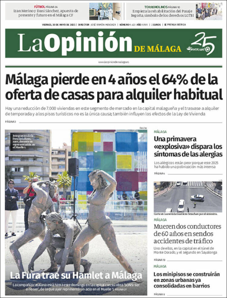 Portada de La Opinión de Málaga (Spain)