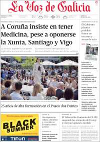 Portada de La Voz de Galicia (Spain)
