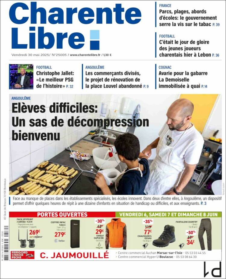 Portada de Charente Libre (France)