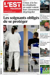 Portada de L'Est Republicain (France)