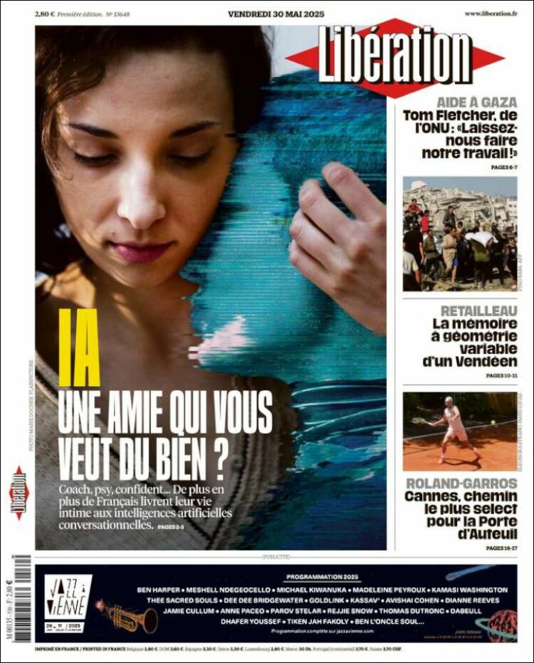 Portada de Libération (France)