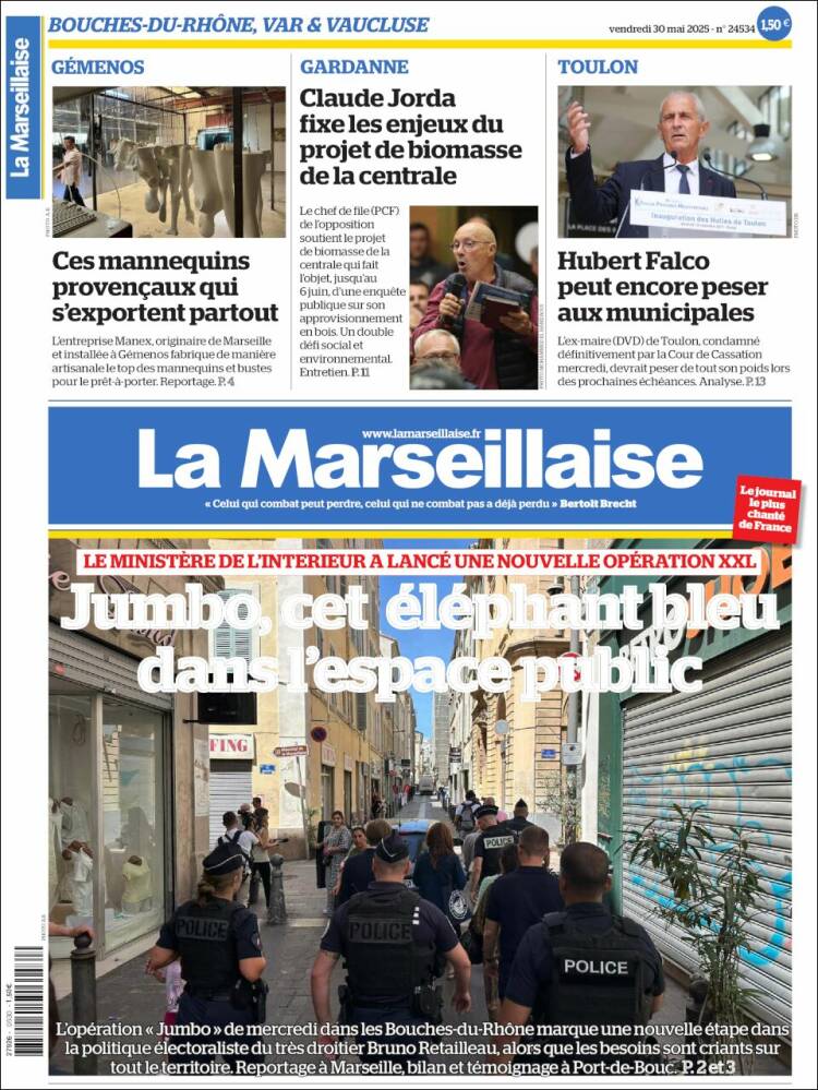 Portada de La Marseillaise (France)