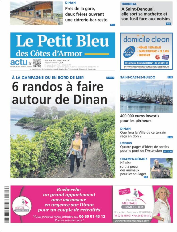 Portada de Le Petit Bleu (France)