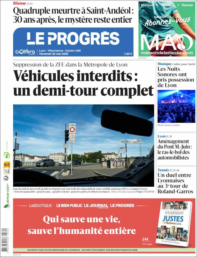 Portada de Progres de Fecamp (Francia)