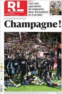 Portada de Le Republicain Lorrain (France)