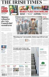 Portada de Irish Times (Irlande)