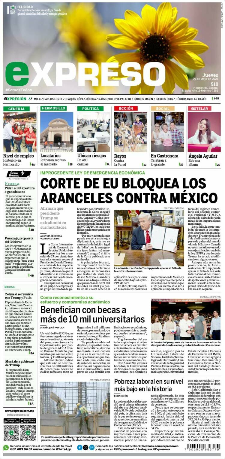 Portada de Expreso (Mexico)