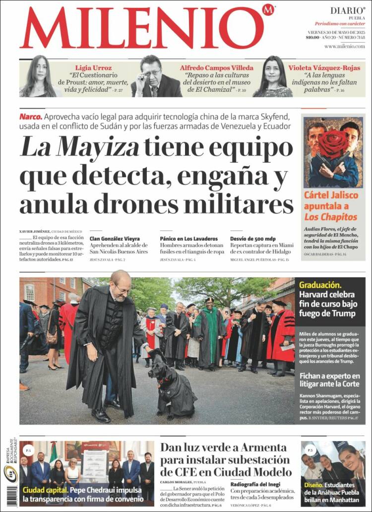 Portada de Milenio de Puebla (Mexico)