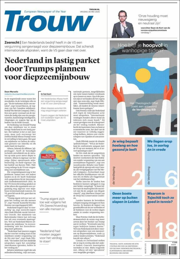 Portada de Trouw (Netherlands)
