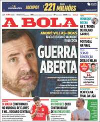 Portada de A Bola (Portugal)