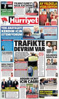Portada de Hürriyet (Turkey)