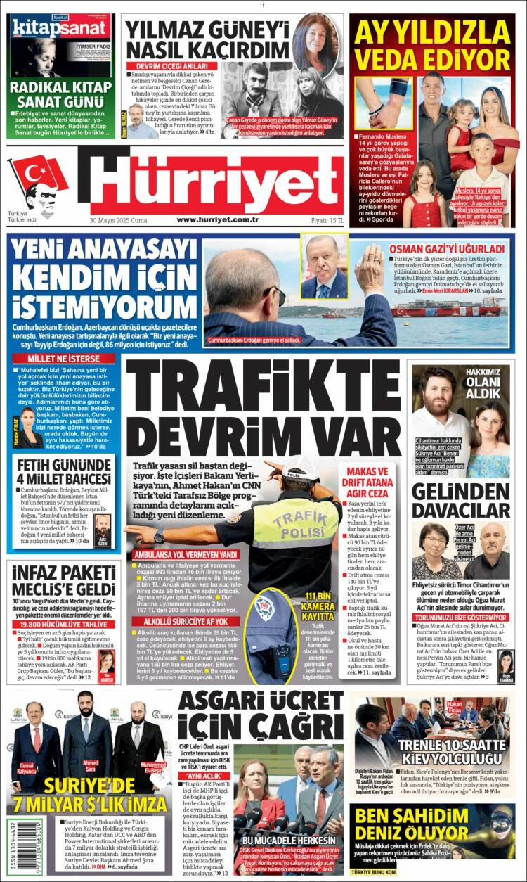 Portada de Hürriyet (Turkey)
