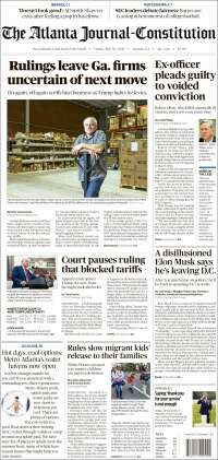 Portada de The Atlanta Journal-Constitution (USA)