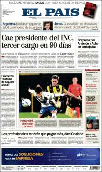 Portada de El País (Uruguay)