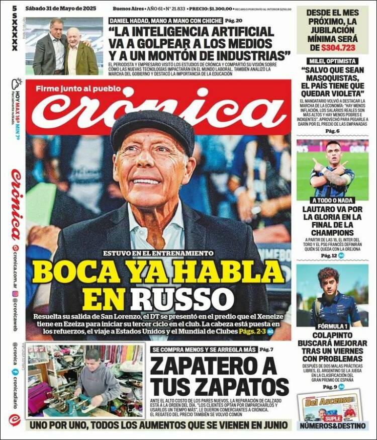 Portada de La Voz del Chaco (Argentina)