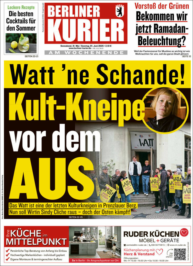 Portada de Berliner Kurier - Startseite BK (Alemania)