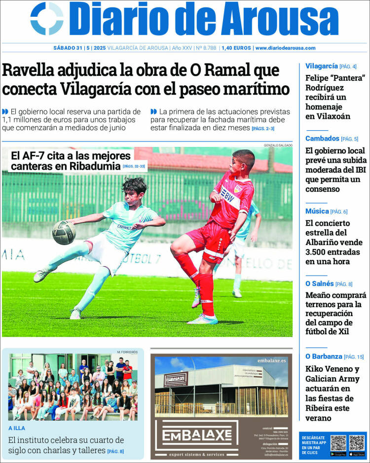 Portada de Diario de Arousa (España)