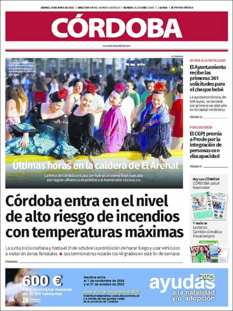 Portada de Diario de Córdoba (España)