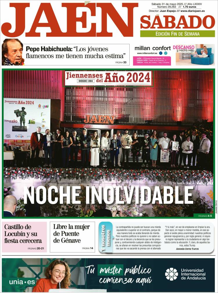 Portada de Diario Jaén (España)