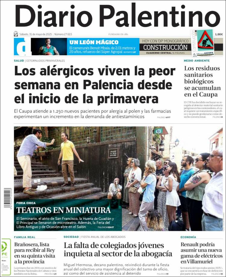 Portada de Diario Palentino (España)