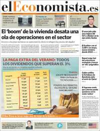 Portada de El Economista (España)