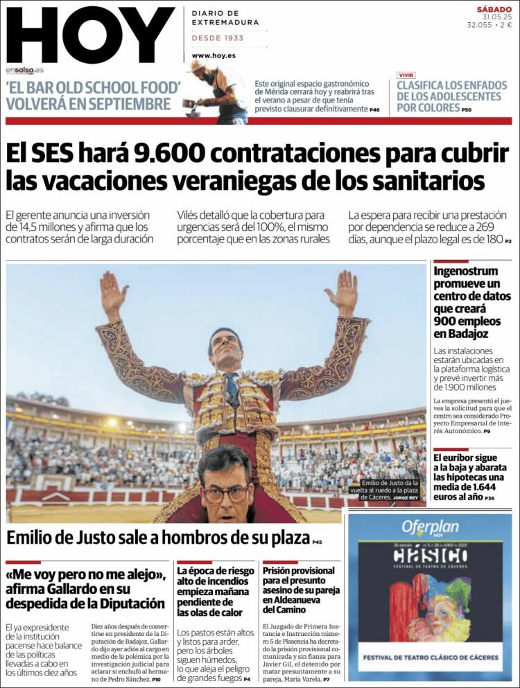 Portada de Hoy - Caceres (España)