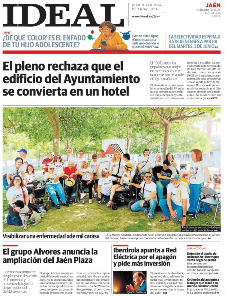 Portada de El Ideal de Jaén (España)