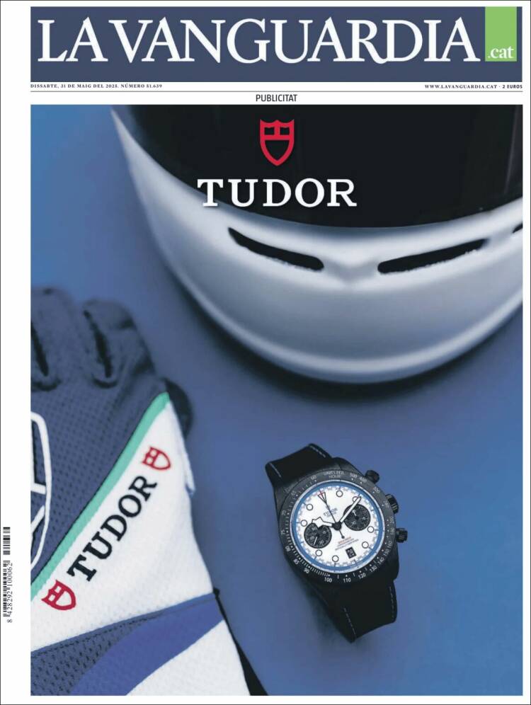 Portada de La Vanguardia (España)