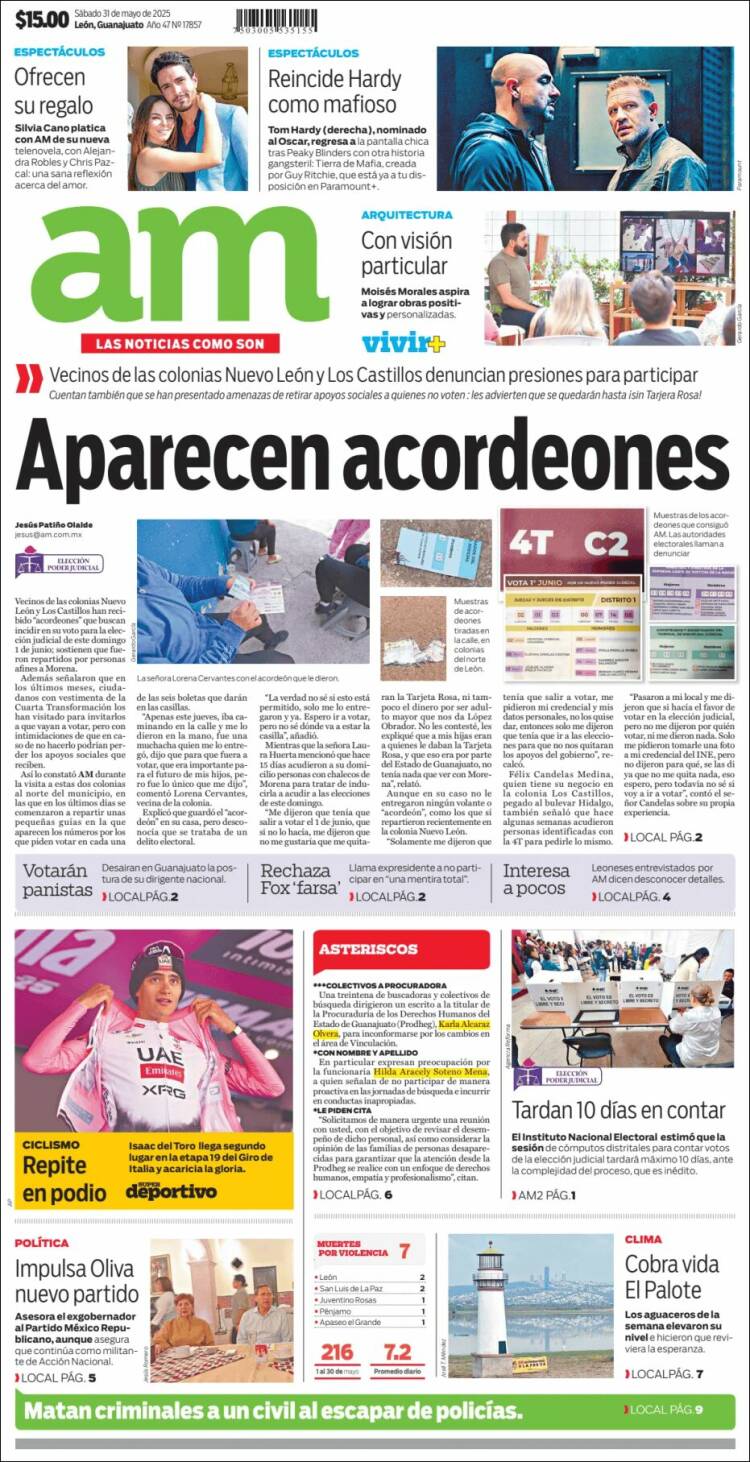 Portada de Al Día A.M. (México)