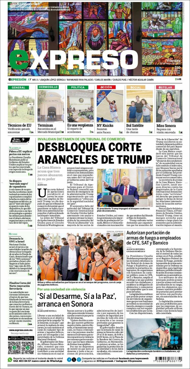 Portada de Expreso (México)