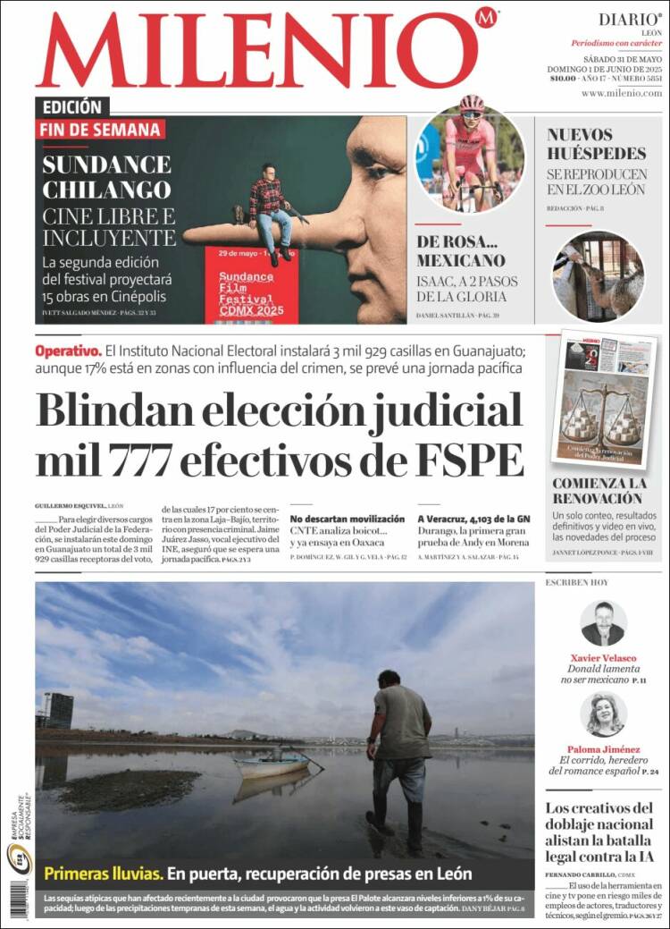 Portada de Milenio de León (México)