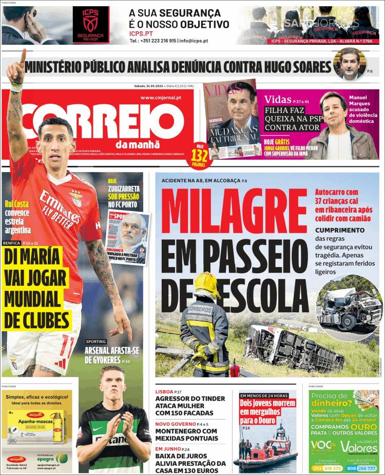Portada de Correio da Manhã (Portugal)