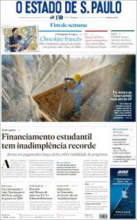 Portada de O Estado de São Paulo (Brasil)