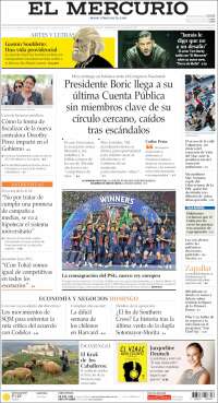 Portada de El Mercurio (Chile)