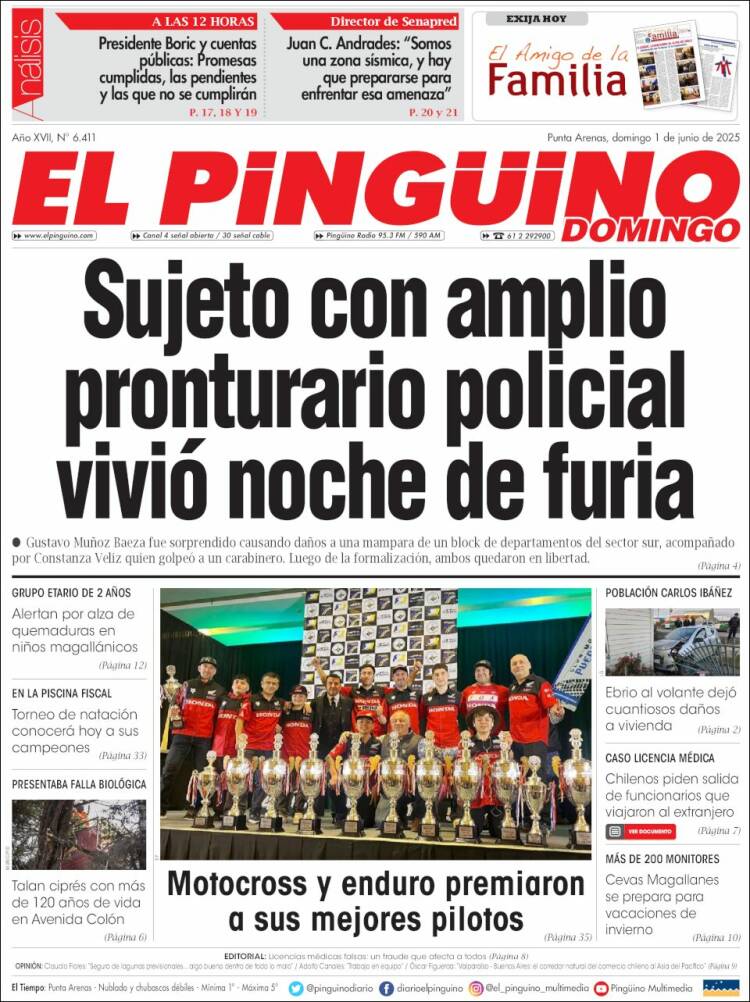 Portada de El Pingüino (Chile)