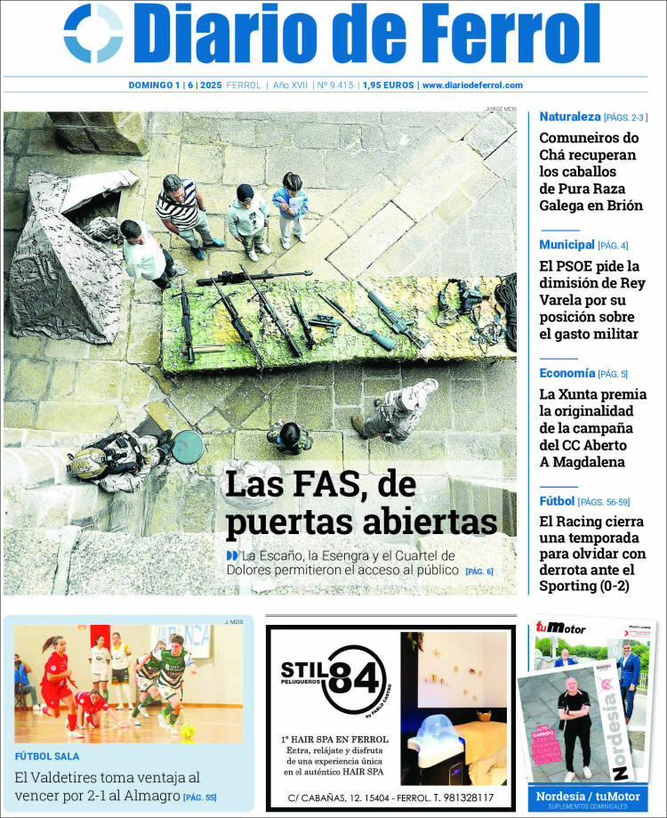 Portada de Diario de Ferrol (Spain)