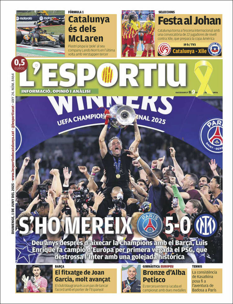 Portada de L'Esportiu (España)