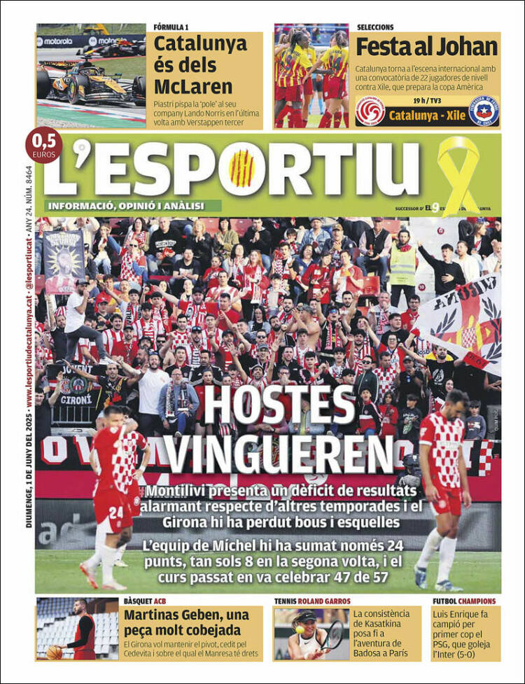 Portada de L'Esportiu : Girona (España)
