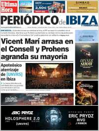 Portada de Periódico de Ibiza (España)