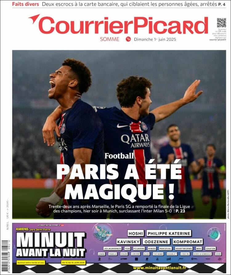 Portada de Courrier Picard (France)
