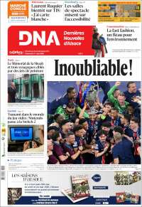 Portada de Les Dernières Nouvelles d'Alsace (Francia)
