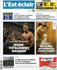 Portada de L'Est Eclair (France)