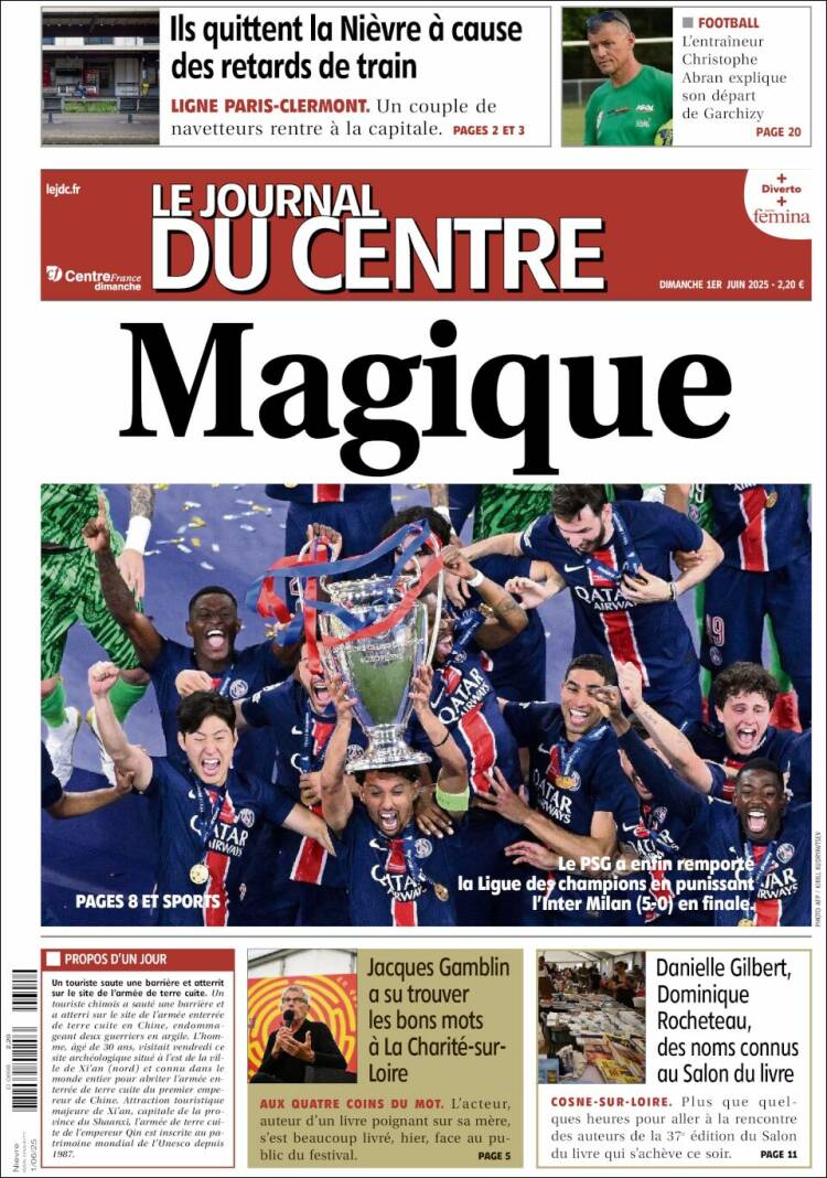 Portada de Le Journal du Centre (France)