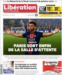 Portada de Libération Champagne (France)
