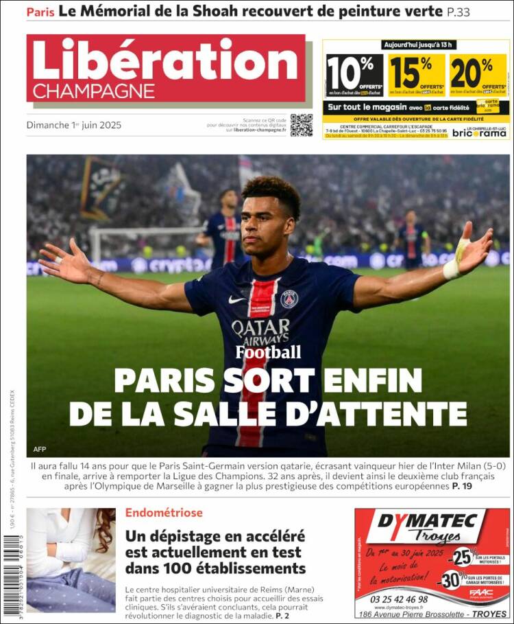 Portada de Libération Champagne (France)